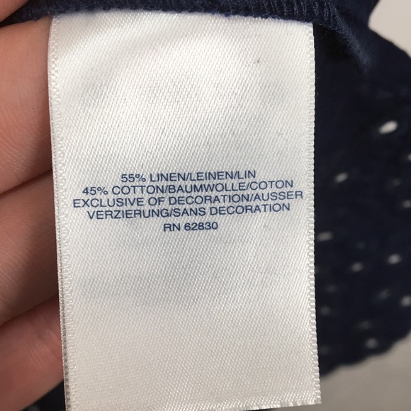 Lands’ End Navy Beach Swimsuit Cover Up  3/4 Sleeves Size M Like-NEW Condition - Picture 6 of 8